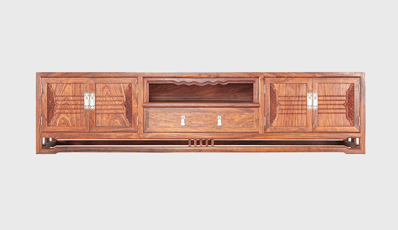 龙岩刺猬紫檀电视柜低柜现代中式全实木电视柜客厅高低柜
